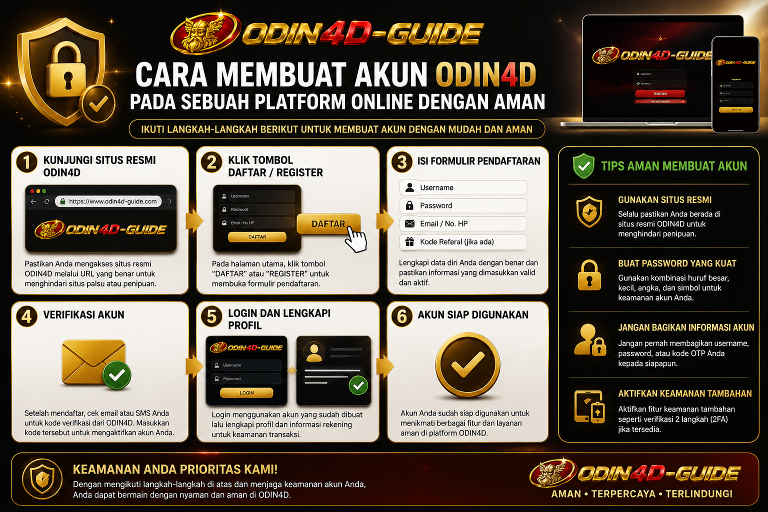 gambar Cara Membuat Akun Odin4D